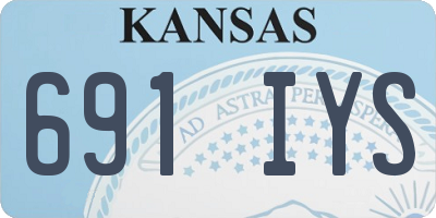 KS license plate 691IYS