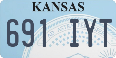 KS license plate 691IYT