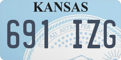 KS license plate 691IZG