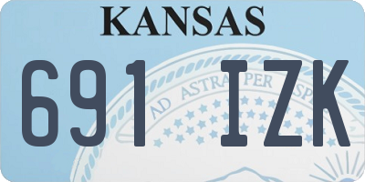 KS license plate 691IZK