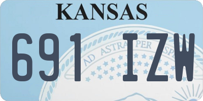 KS license plate 691IZW