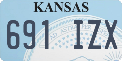 KS license plate 691IZX