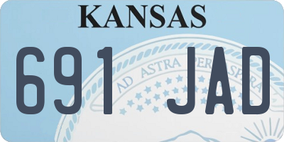KS license plate 691JAD