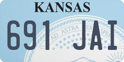 KS license plate 691JAI
