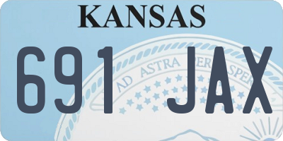 KS license plate 691JAX