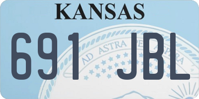 KS license plate 691JBL