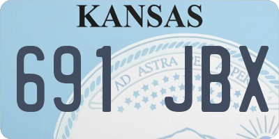 KS license plate 691JBX