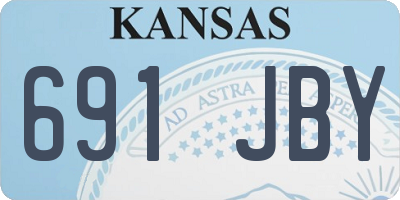 KS license plate 691JBY