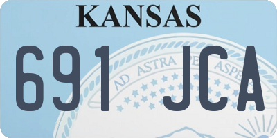 KS license plate 691JCA