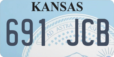 KS license plate 691JCB