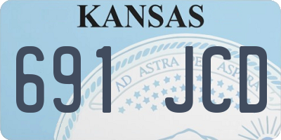 KS license plate 691JCD