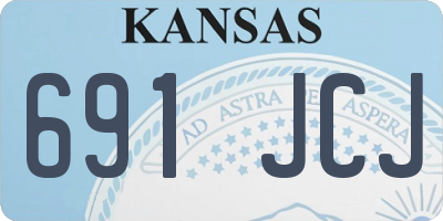 KS license plate 691JCJ