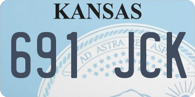 KS license plate 691JCK
