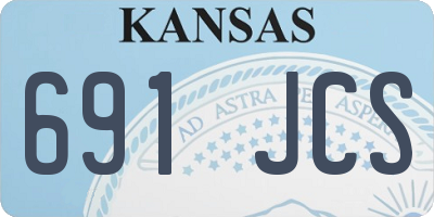 KS license plate 691JCS