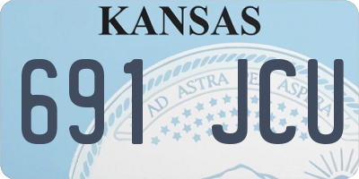 KS license plate 691JCU