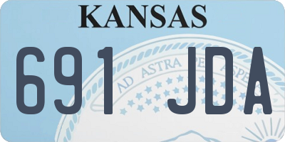 KS license plate 691JDA