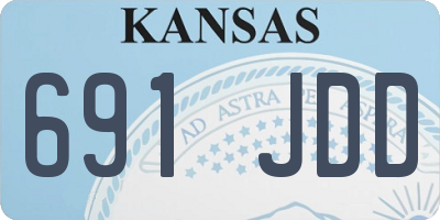 KS license plate 691JDD