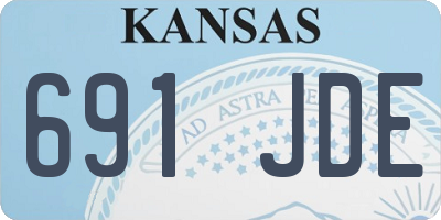 KS license plate 691JDE