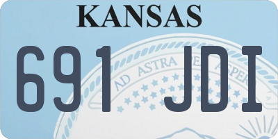 KS license plate 691JDI