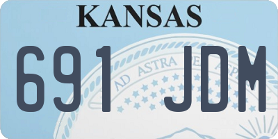 KS license plate 691JDM