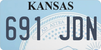 KS license plate 691JDN