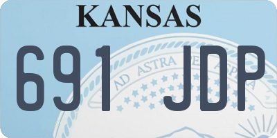 KS license plate 691JDP