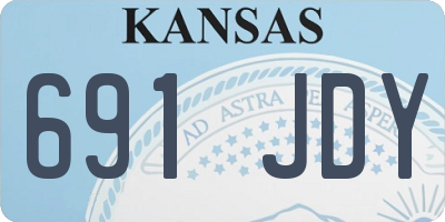 KS license plate 691JDY