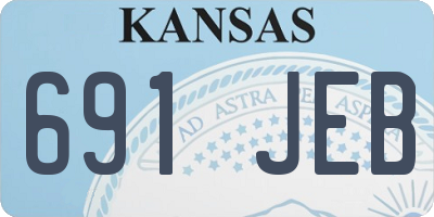 KS license plate 691JEB