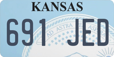 KS license plate 691JED