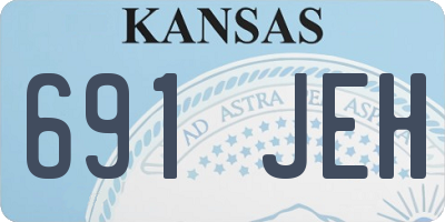 KS license plate 691JEH