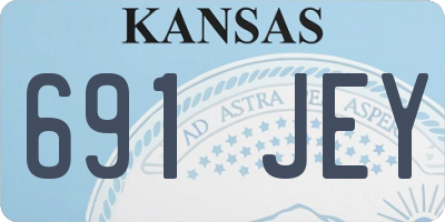 KS license plate 691JEY