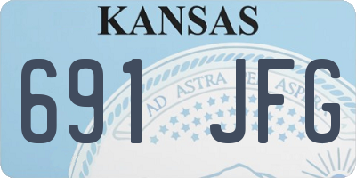 KS license plate 691JFG