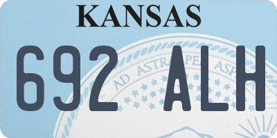 KS license plate 692ALH