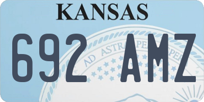 KS license plate 692AMZ