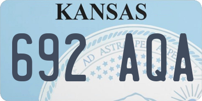 KS license plate 692AQA
