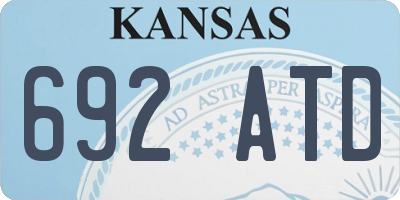 KS license plate 692ATD