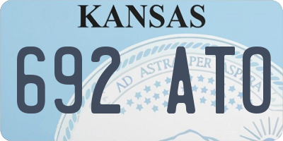 KS license plate 692ATO