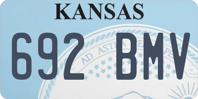 KS license plate 692BMV