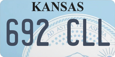KS license plate 692CLL