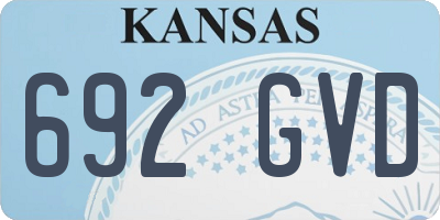 KS license plate 692GVD