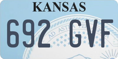 KS license plate 692GVF