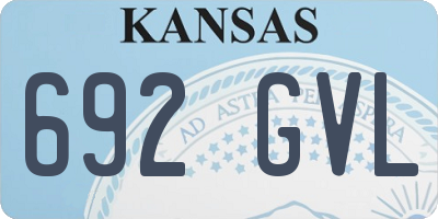 KS license plate 692GVL