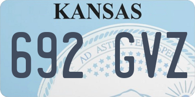 KS license plate 692GVZ