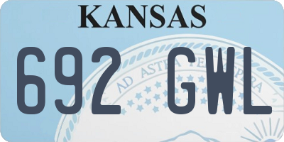 KS license plate 692GWL