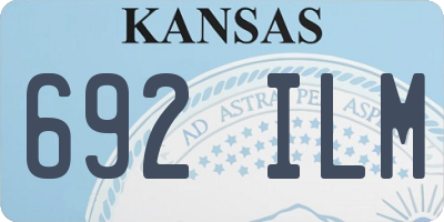 KS license plate 692ILM