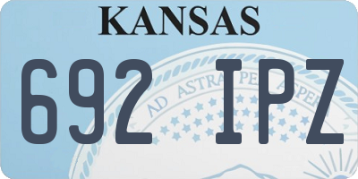 KS license plate 692IPZ