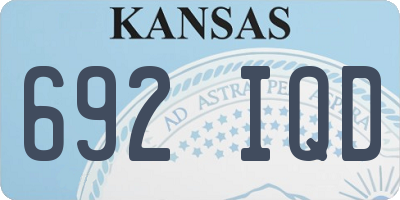 KS license plate 692IQD