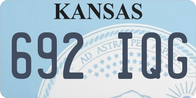 KS license plate 692IQG