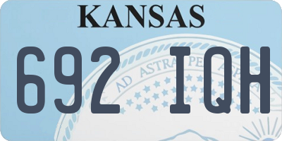 KS license plate 692IQH