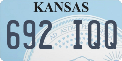 KS license plate 692IQQ